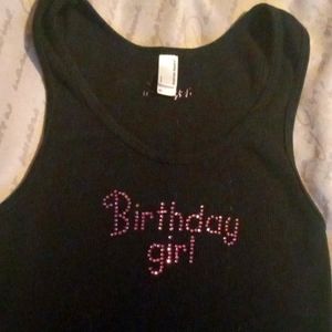 Birthday girl tank.